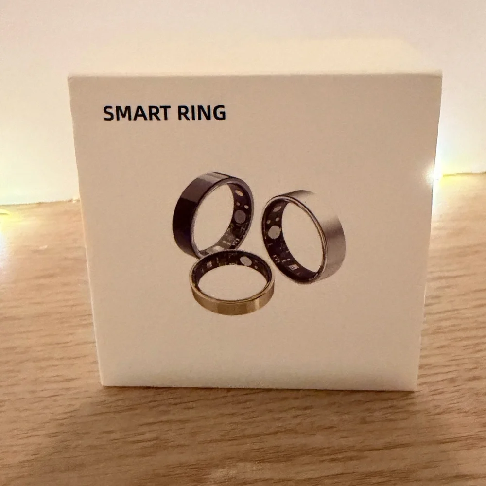 Smart Ring Set in Black Size 7